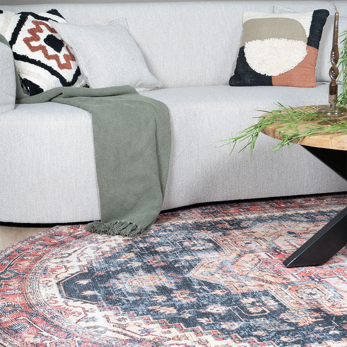 Veer Carpets - Vloerkleed Nora Rood - Ovaal 160 x 230 cm