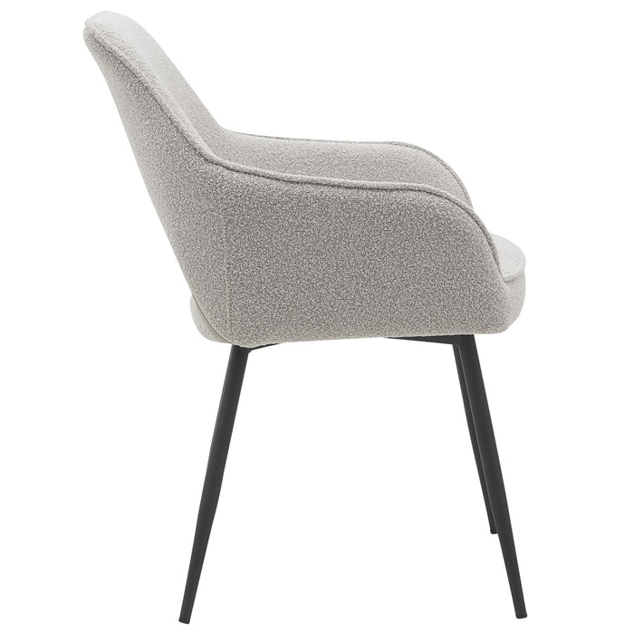 Home67 - Eetkamerstoel Gina - Bouclé - Naturel