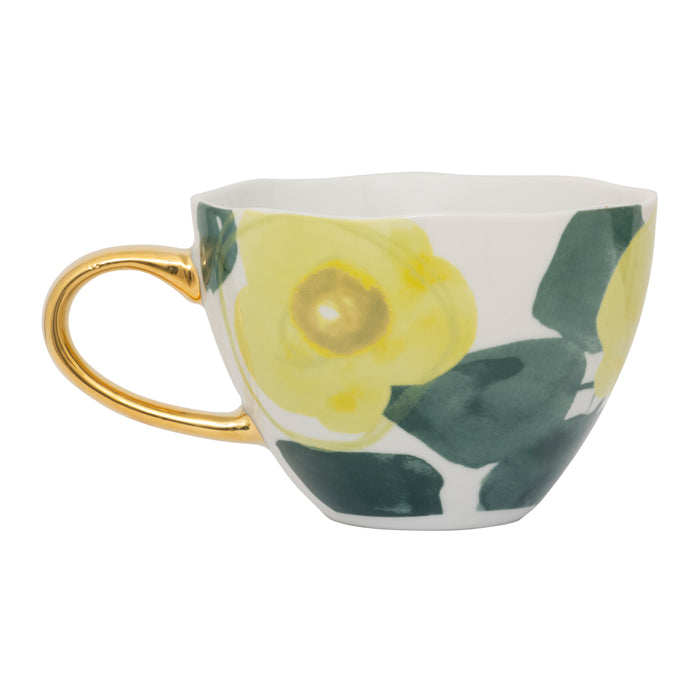 Urban Nature Culture Good Morning Cappuccino / Theekop - Floral Art Limelight - 4 st.