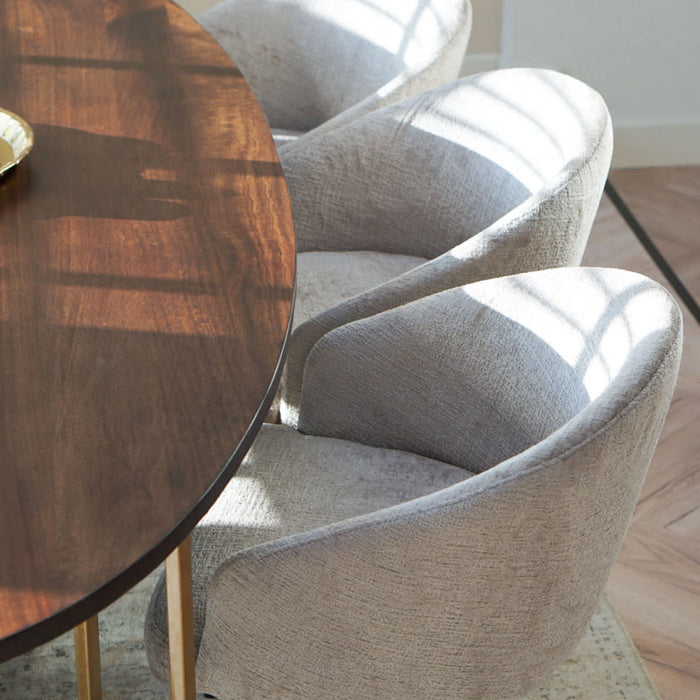 Kick draaistoel Merle - Grijs