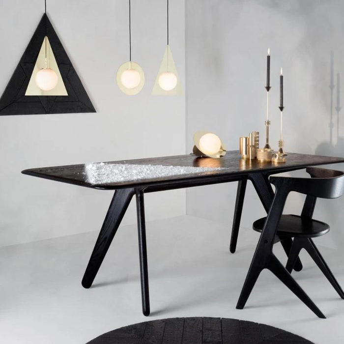 Slab eettafel 200x96 zwart