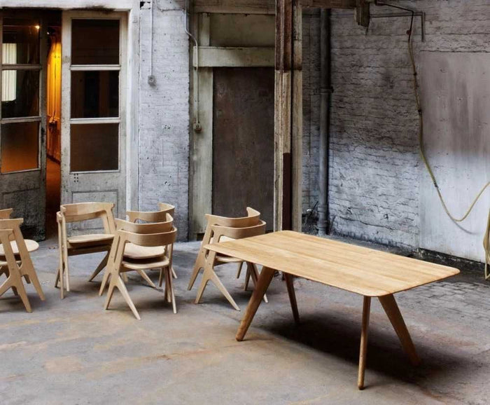 Slab eettafel 200x96 naturel eiken