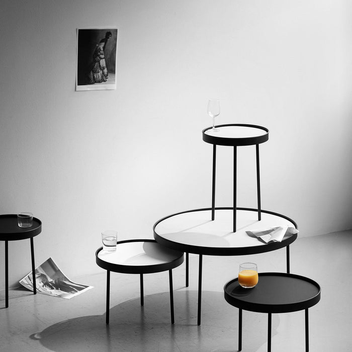 Stilk salontafel Ø74 zand