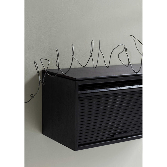 Hifive Slim 75 wandkast zwart eiken