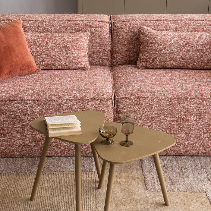 WOOOD Noven Handgeweven Vloerkleed - Wol - Zand - 170x240 cm