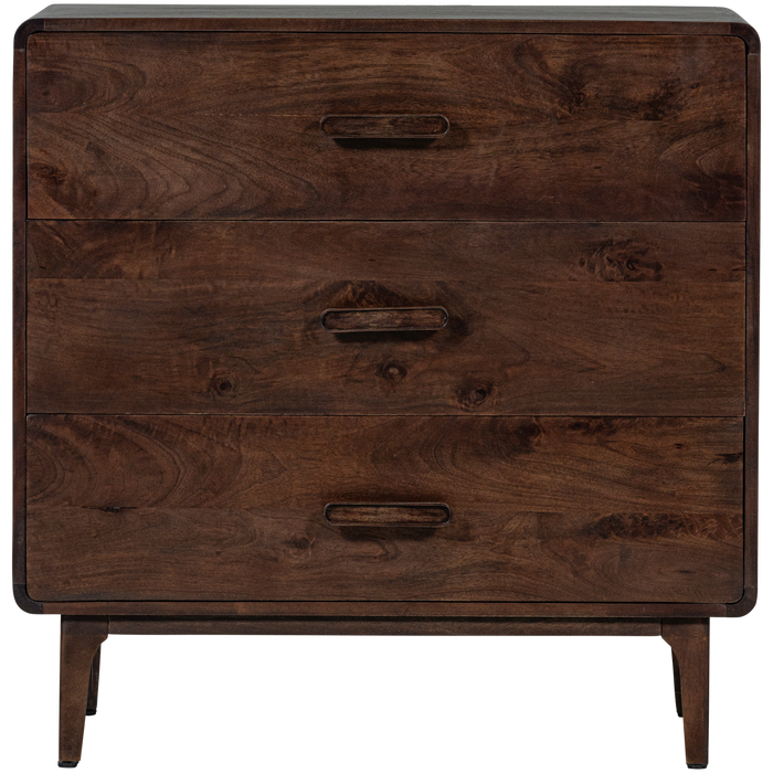 WOOOD Liya Ladekast - Mango Hout - Donkerbruin - 90x90x50