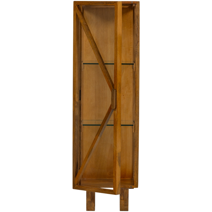 WOOOD Kella Kast 1-Deurs - Mango Hout - Naturel - 137x40x39