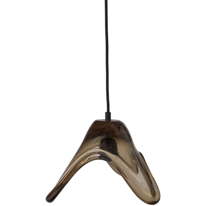 WOOOD Elle Hanglamp Groot - Glas - Groen - 17x25x22