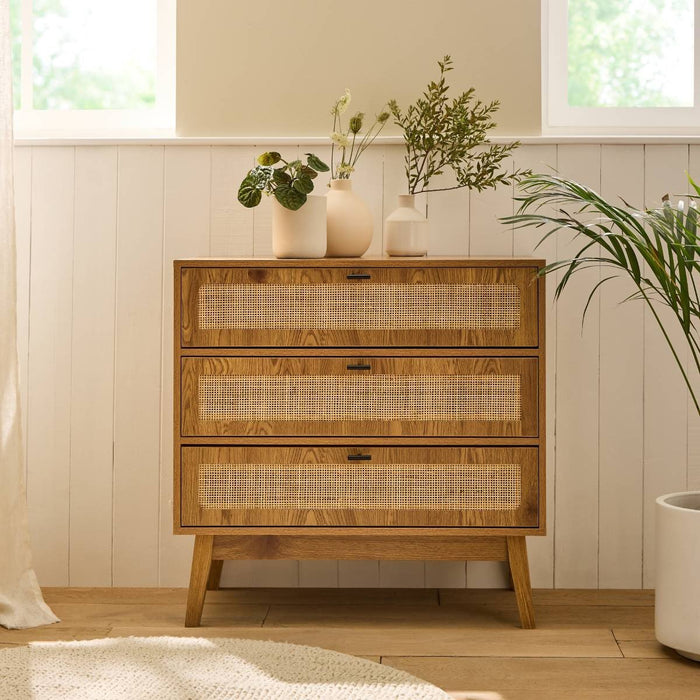 Calicosy - Ladekast 3 laden ALIA - L80 cm - Rotan