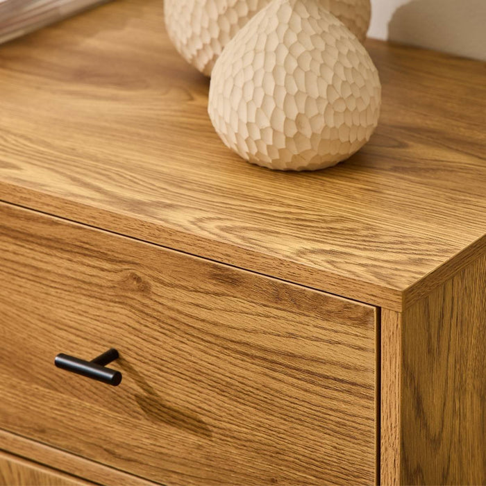 Calicosy - Ladekast 2 deuren rotan 2 laden ALIA - L90 cm