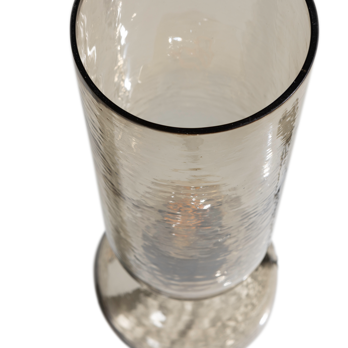 WOOOD Gigi Tafellamp Gehamerd Glas 38xØ15 cm - Naturel