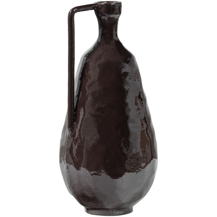 WOOOD Indre Vaas - Aluminium - Bruin - 36x18x16