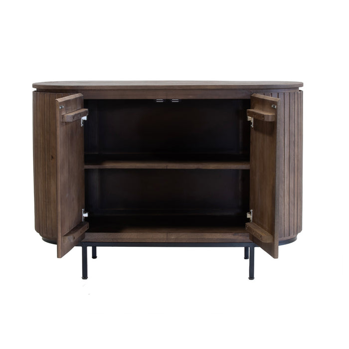 Giga Meubel - Dressoir Donkerbruin Hout - 115x43x80cm - Tora