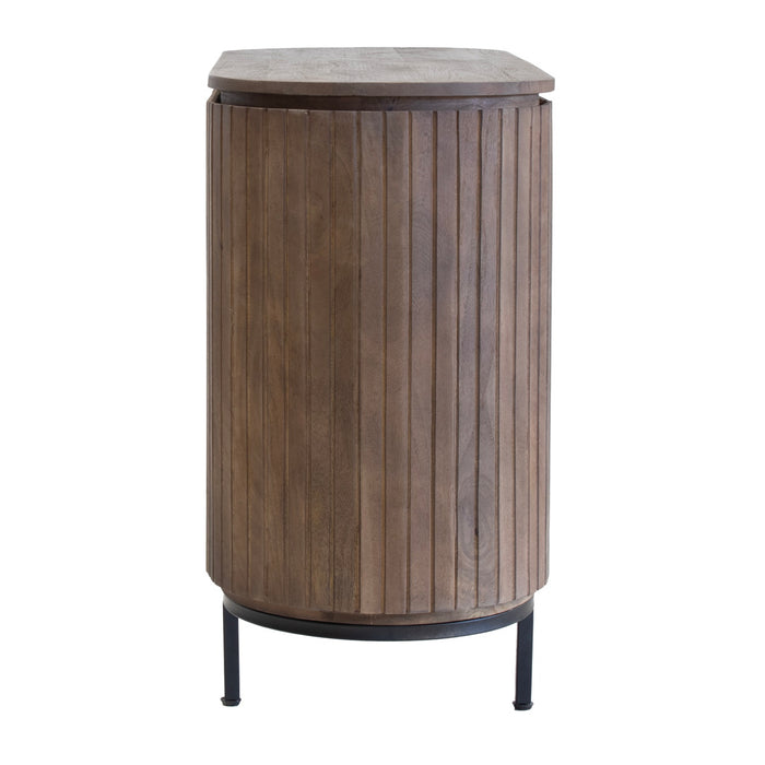 Giga Meubel - Dressoir Donkerbruin Hout - 115x43x80cm - Tora