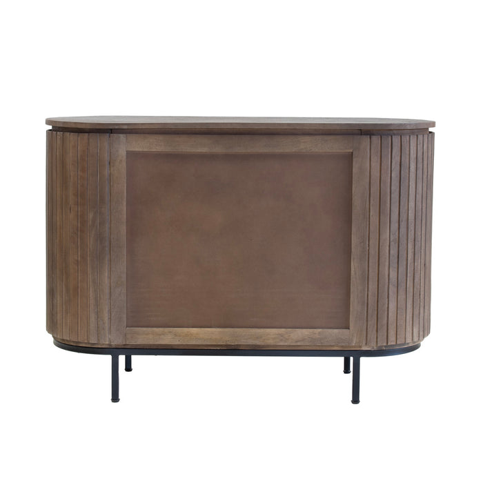 Giga Meubel - Dressoir Donkerbruin Hout - 115x43x80cm - Tora