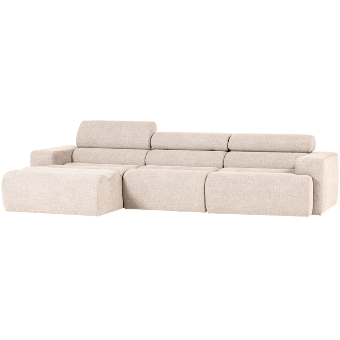 WOOOD Novi Chaise Longue Bank Links - Polyester - Naturel