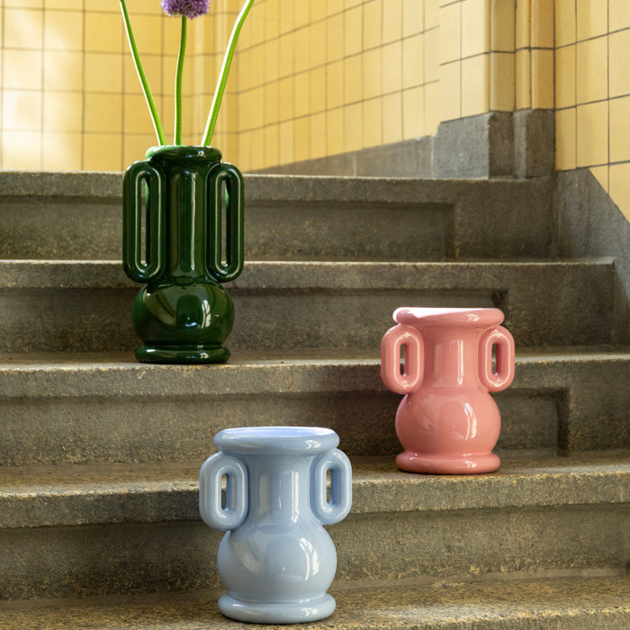 &k amsterdam Amfora Vaas - Roze