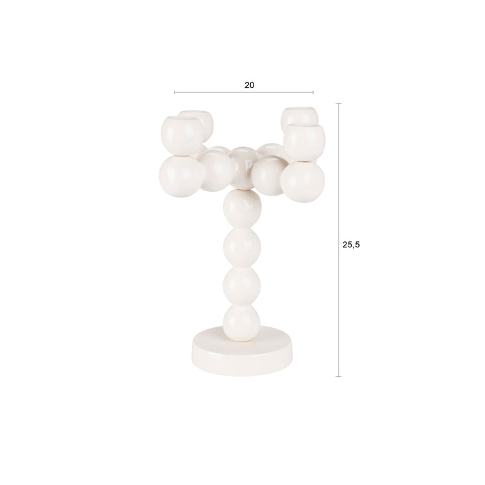 Zuiver Bubbles Four Kandelaar Shiny Beige