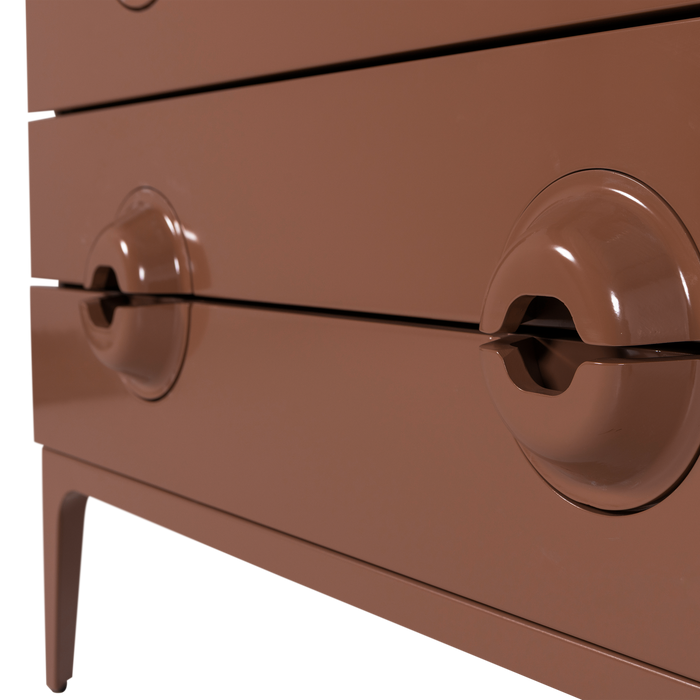 WOOOD Merge Ladekast|Commode - Hout - Oud Roze - 89x110x44