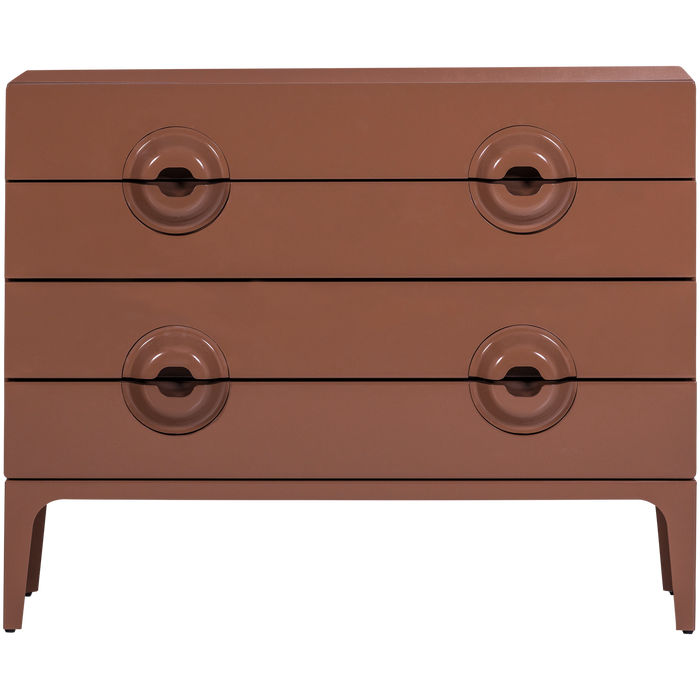 WOOOD Merge Ladekast|Commode - Hout - Oud Roze - 89x110x44