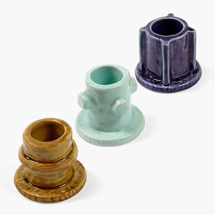 SERAX - Marie Michielssen - Glazed Molly Kandelaar 01 - Set van 3