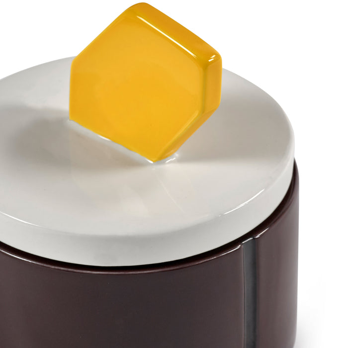 SERAX - Carolina Castiglioni - Plan C Geurkaars Ø 12,5 cm - Burgundy/Geel