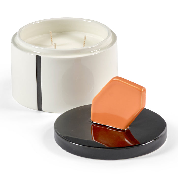 SERAX - Carolina Castiglioni - Plan C Geurkaars Ø 12,5 cm - Zwart/Oranje