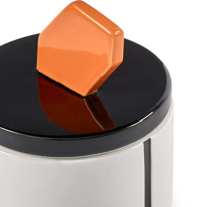 SERAX - Carolina Castiglioni - Plan C Geurkaars Ø 12,5 cm - Zwart/Oranje