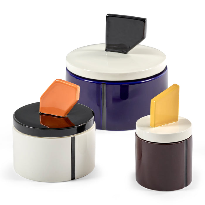 SERAX - Carolina Castiglioni - Plan C Geurkaars Ø 12,5 cm - Zwart/Oranje