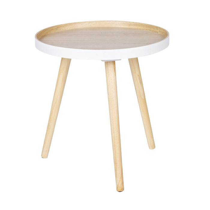 Woood Sasha Bijzettafel - Natural White