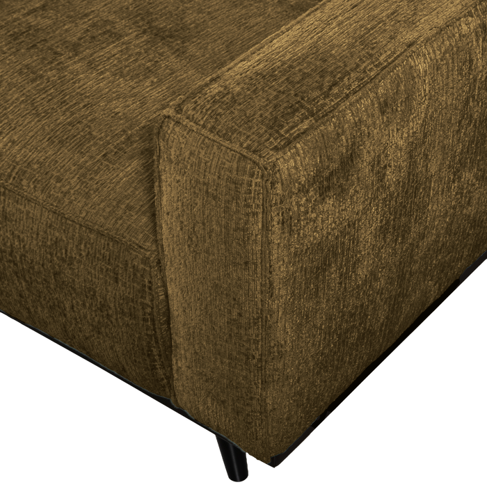 WOOOD Statement 3-Zits Bank - Polyester - Brass - 77x230x93