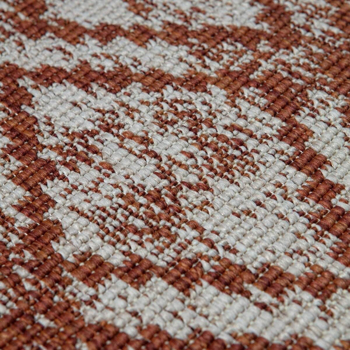 Buiten vloerkleed Frost - Roest|Wit - dubbelzijdig - EVA Interior