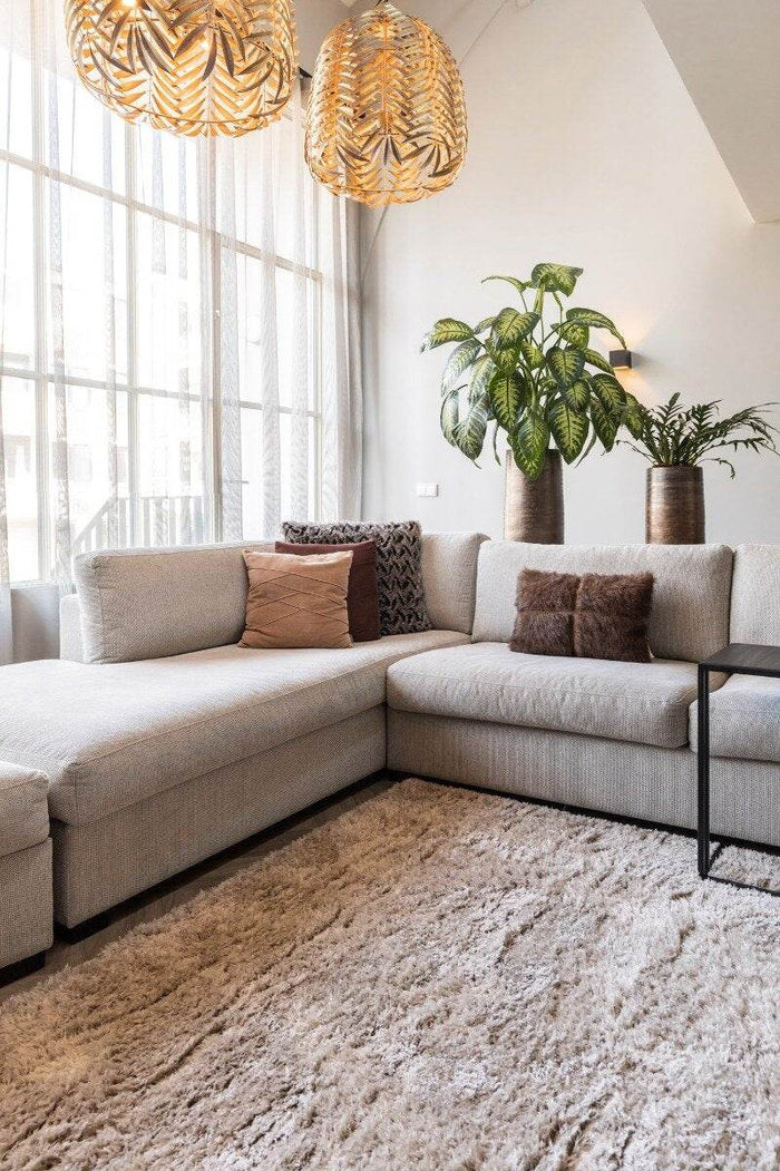 Interieur05 Hoogpolig vloerkleed Fender wit|creme - 240 x 340 cm