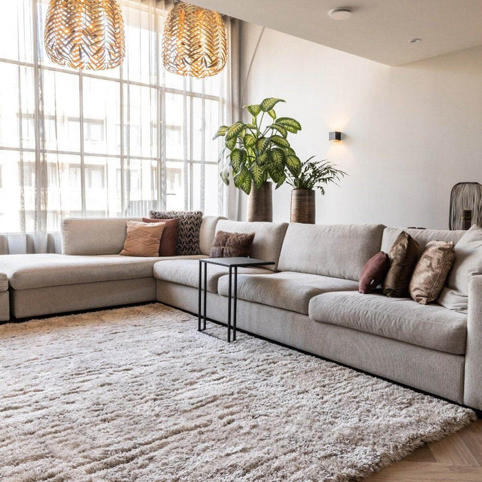 Interieur05 Hoogpolig vloerkleed Fender wit|creme - 160 x 230 cm