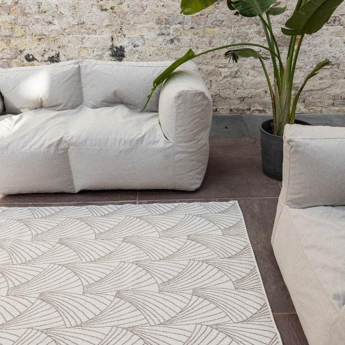 Interieur05 Buitenkleed Deco bruin|grijs dubbelzijdig - 160 x 230 cm