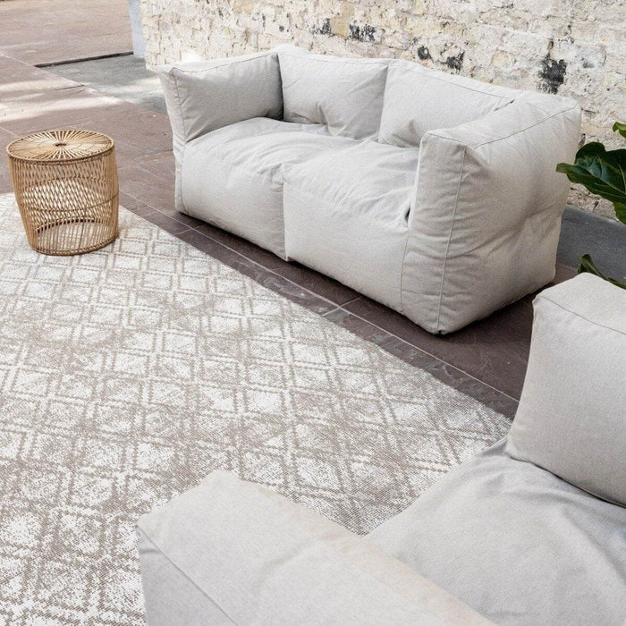 Eva Interior Buiten vloerkleed Frost - Bruin|grijs - 200 x 200 cm