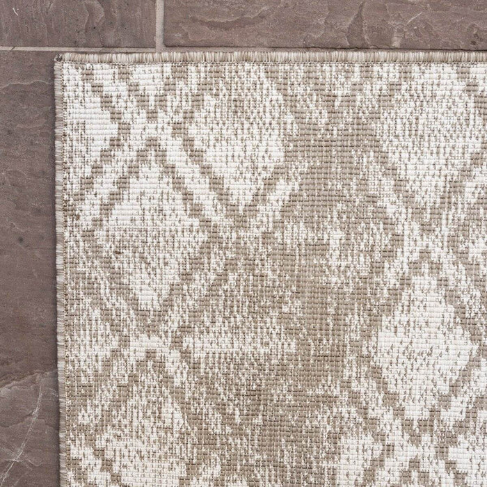 Eva Interior Buiten vloerkleed Frost - Bruin|grijs - 200 x 200 cm