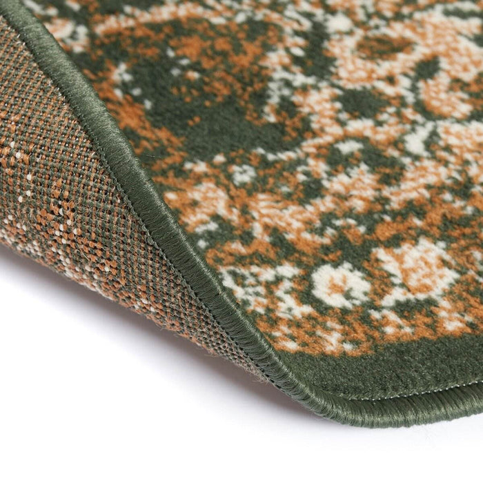 Interieur05 Rond Vintage Vloerkleed Keshan Groen - 190 x 190 cm