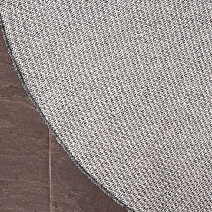 Rond Buitenkleed Mono - Grijs|Wit - Dubbelzijdig - EVA Interior