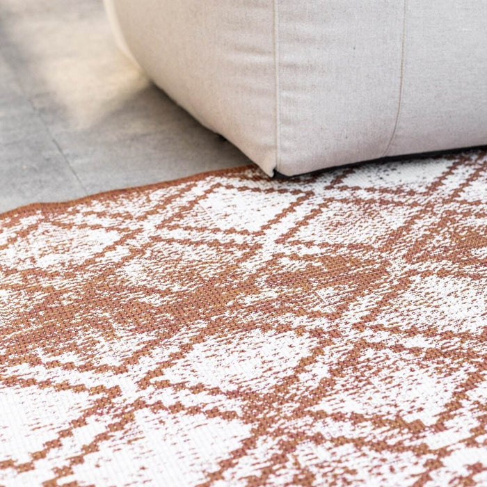 Buiten vloerkleed Frost - Roest|Wit - dubbelzijdig - EVA Interior