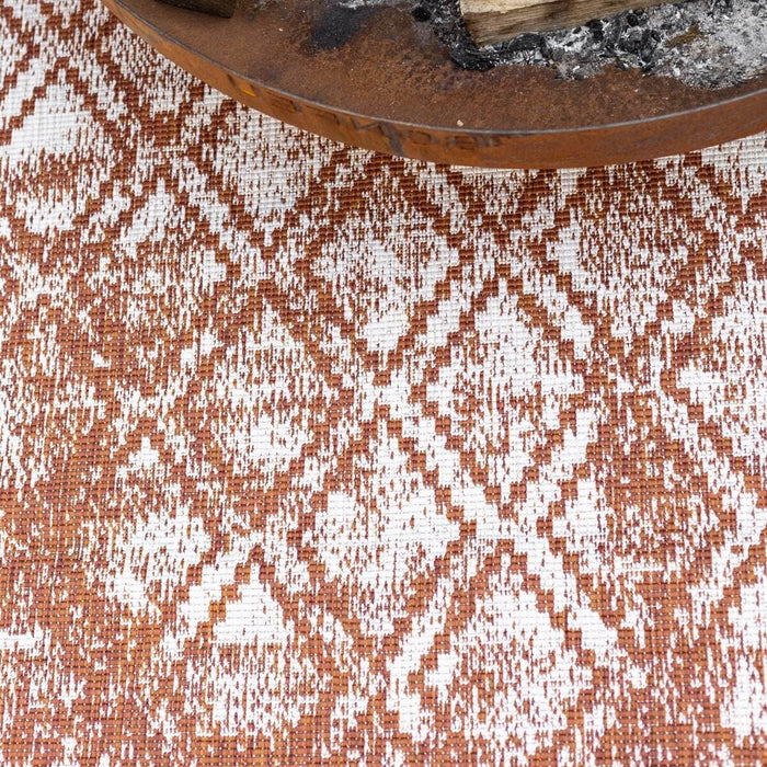 Buiten vloerkleed Frost - Roest|Wit - dubbelzijdig - EVA Interior