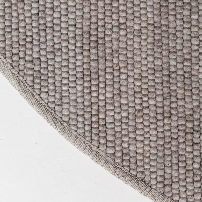 Interieur05 Rond Wollen Vloerkleed Grijs|Beige Vik - 240 x 240 cm