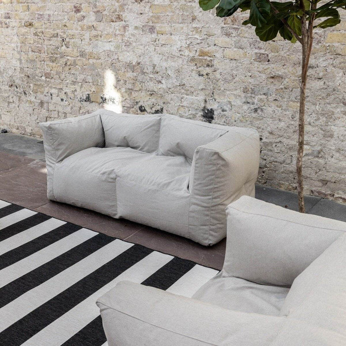 Eva Interior Buitenkleed Stripes zwart|wit dubbelzijdig - 160 x 230 cm