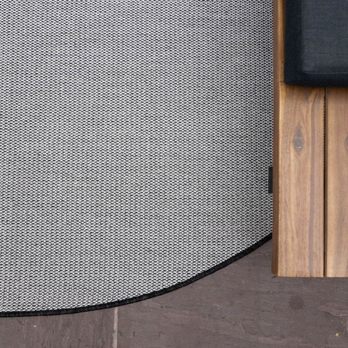 Rond Buitenkleed Mono - Zwart|Wit - Dubbelzijdig - EVA Interior
