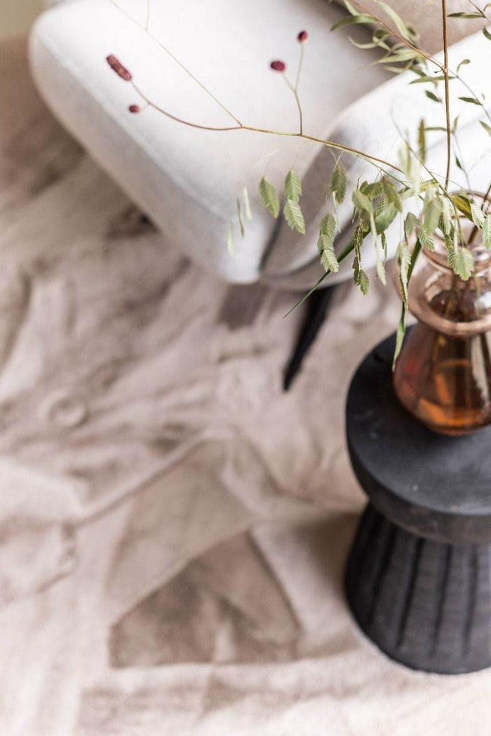 Interieur05 Rond Zacht Hoogpolig Vloerkleed Lux Beige | Taupe