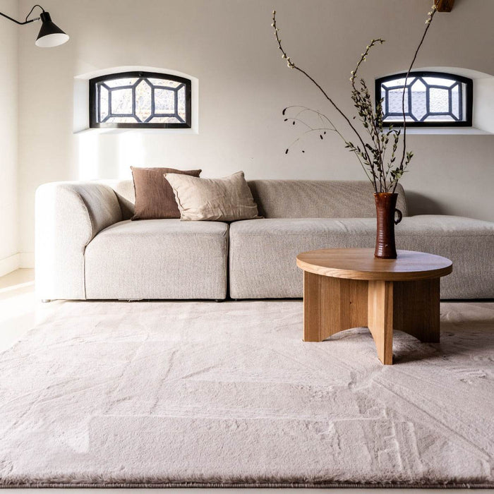 Interieur05 Zacht Hoogpolig Vloerkleed Lux Beige | Taupe
