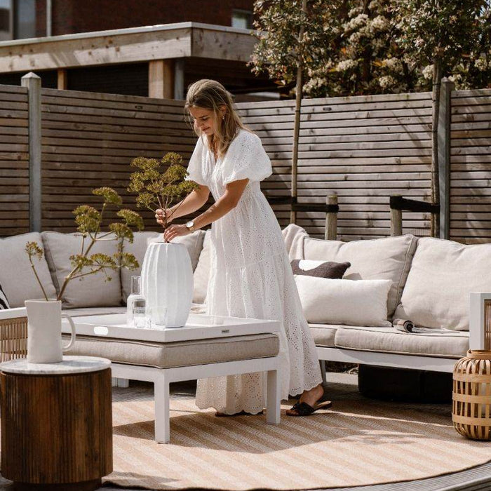 Interieur05 Rond Jute buitenkleed Naturel ZigZag - 240 x 240 cm