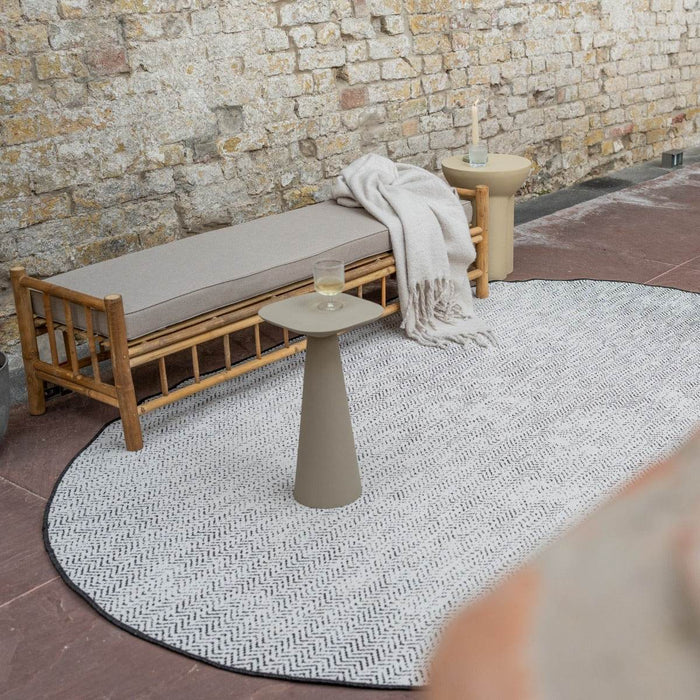 Eva Interior Buitenkleed Dahl Ovaal - Zwart - Dubbelzijdig