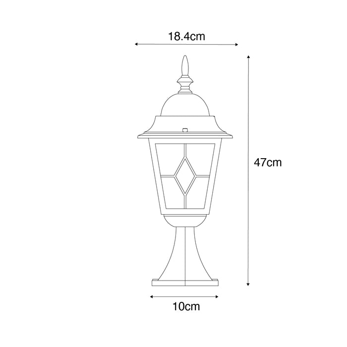 QAZQA Vintage buiten lantaarn antiek goud 45 cm - Antigua