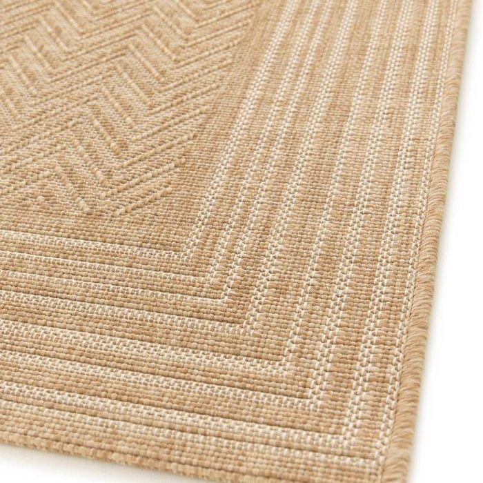 Interieur05 Jute buitenkleed Naturel Visgraat Border - 160 x 230 cm